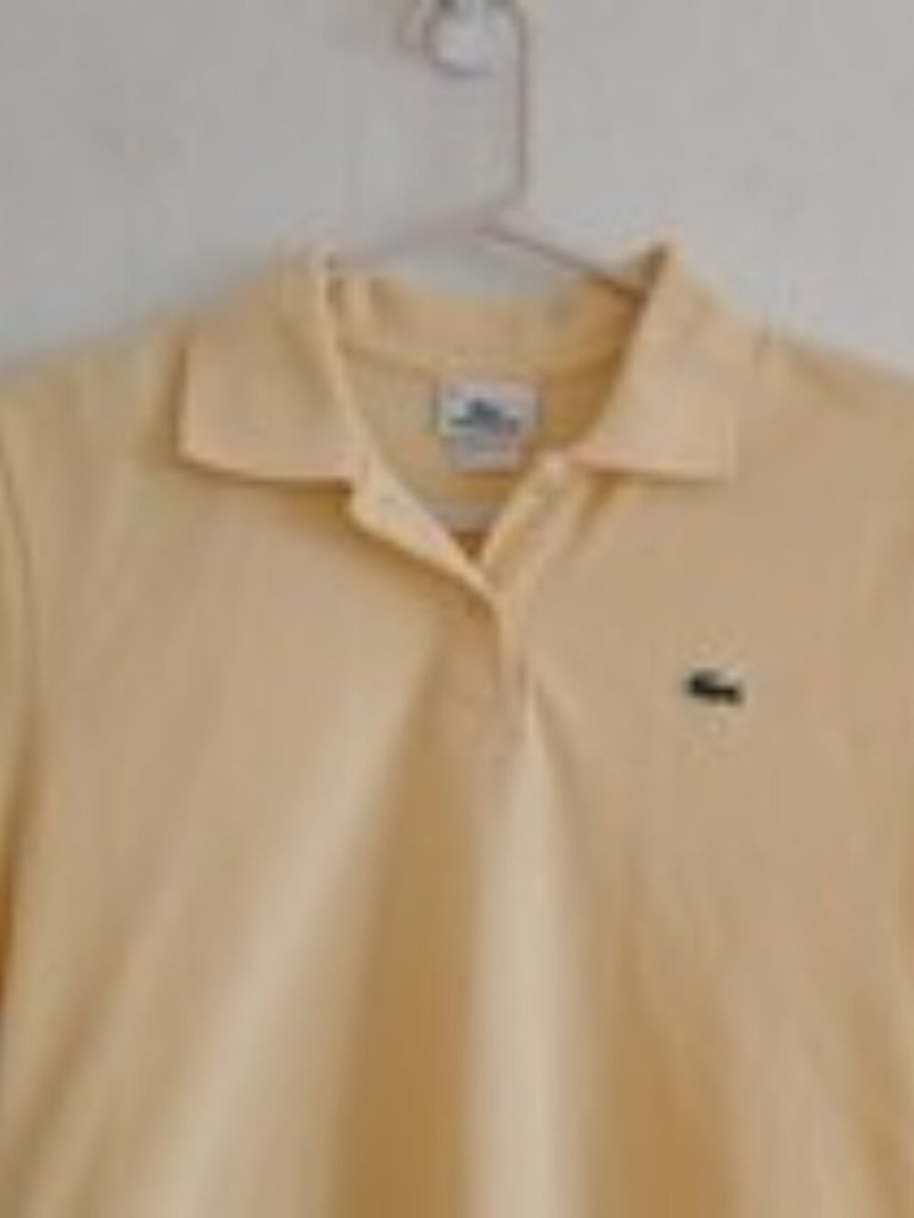 Lacoste Women's Pale Yellow Polo Shirt - Picture 3 of 4